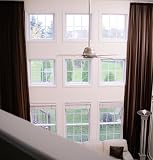 Ikiriska Extra Long Sheer Voile Curtains (2 Panels) for high Ceiling, Custom Made Length 12, 14, 15,