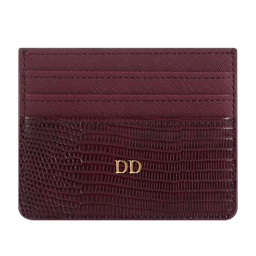 Personalisa Gold Silver Initial Card Holder
