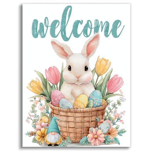 Kit peinture diamant de Pâques Gemozaic lapin adulte 30x40 cm pour décoration
