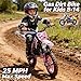 49cc Kid Gas Dirt Bike,Upgrade 2-Stroke Children Gas Motorcycle Off Road Mini Bike Beach Vehicle Ride on Toy Car with Front Rear Disc Brakes Pull Start for Boys & Girls Ages 8-14 Gifts Pink