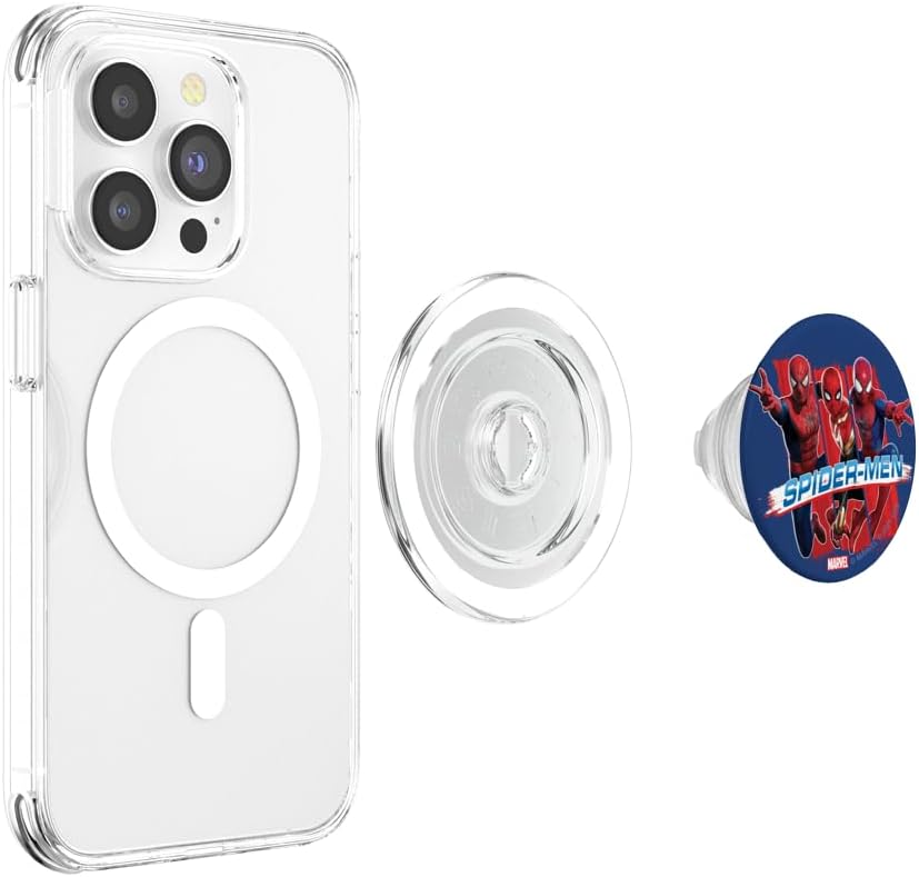 Marvel Spider-Man: No Way Home Spider-Men Trio PopSockets MagSafe PopGrip for iPhone