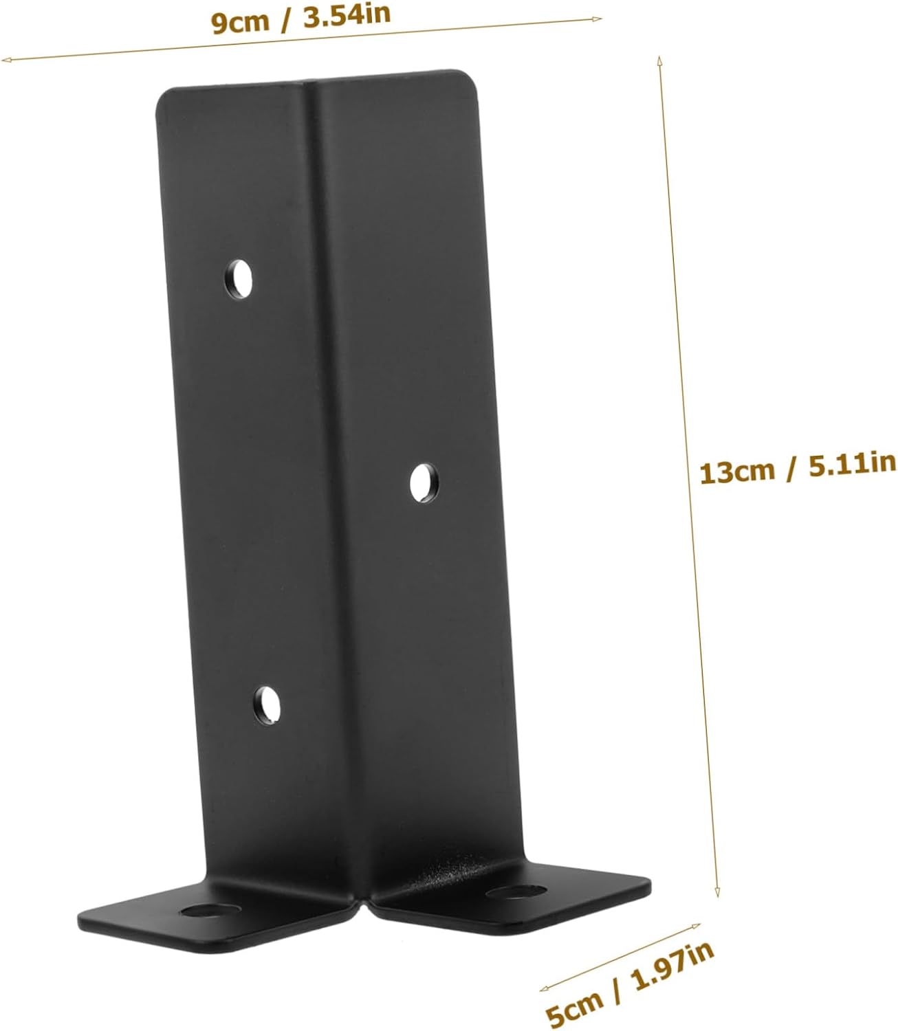 GALPADA Mailbox Post Base Protector Heavy Duty Deck Railing Base for Stable Support Ground Stabilizer for Mailbox and Fence Posts