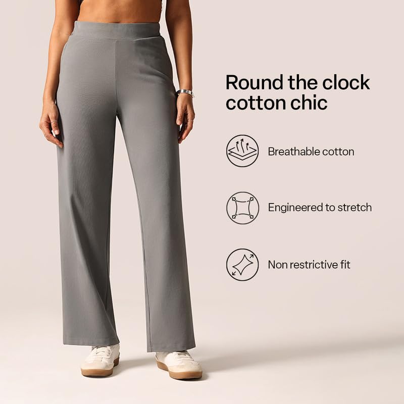 Image of BlissClub Women High Rise Loose Pants