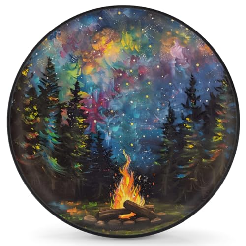 Galaxy Forest Spare Tire Cover Dust-Proof Wheel Protector for Cars,17"