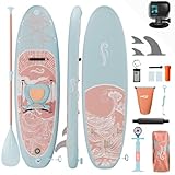 Devoko Stand Up Paddling Board, Aufblasbare SUP Boards mit Kamerahalterung, 2-in-1-Sup Paddel und Sitz; 320cm extra langes Paddleboard, Maximale Tragkraft 200 kg. Geeignet zum Surfen, Yoga und mehr.