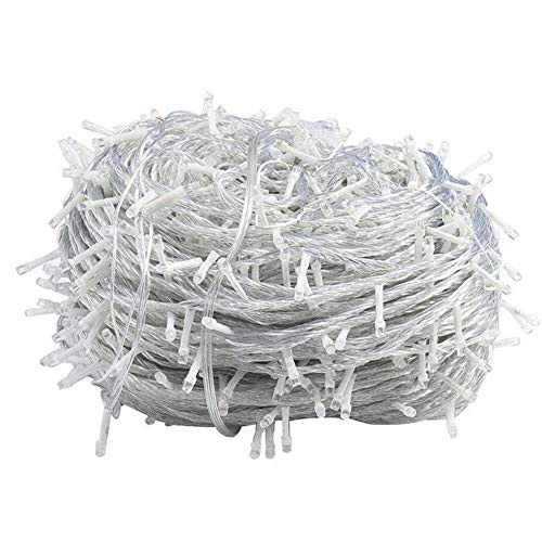 Renqian String Light Fairy Lights Xmas Lights Indoor Outdoor Use String Lights Mains Christmas Lights for Xmas Tree Garden Wedding Party-White_10M*10