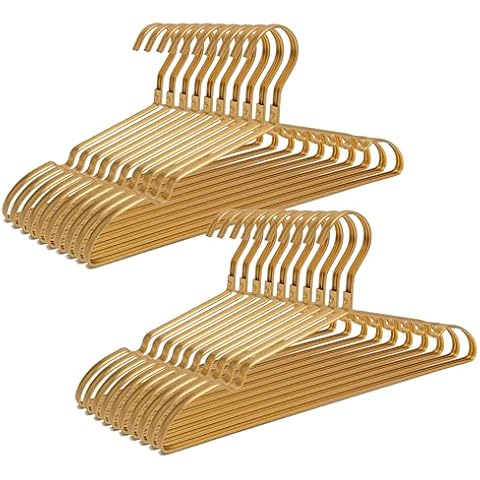 Matte Gold Aluminum Clothes Hangers by Kiesor Cover