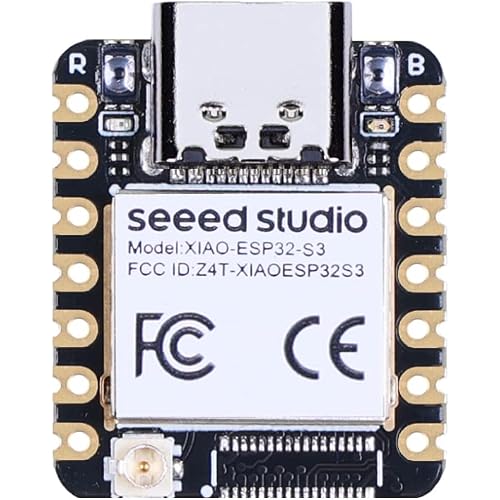 Seeed Studio XIAO ESP32S3-2.4GHz Wi-Fi, BLE 5.0, Dual-core, Battery Charge Supported, Power Efficiency and Rich Interface, Ideal for Smart Homes, IoT, Wearable Devices, Robotics …
