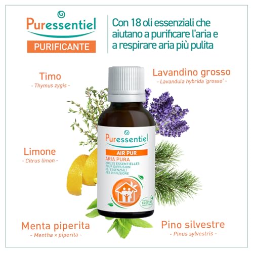 Pureessentiel Miscela Diffusione Aria Pura Certificata Ecocert 30 Ml - 2
