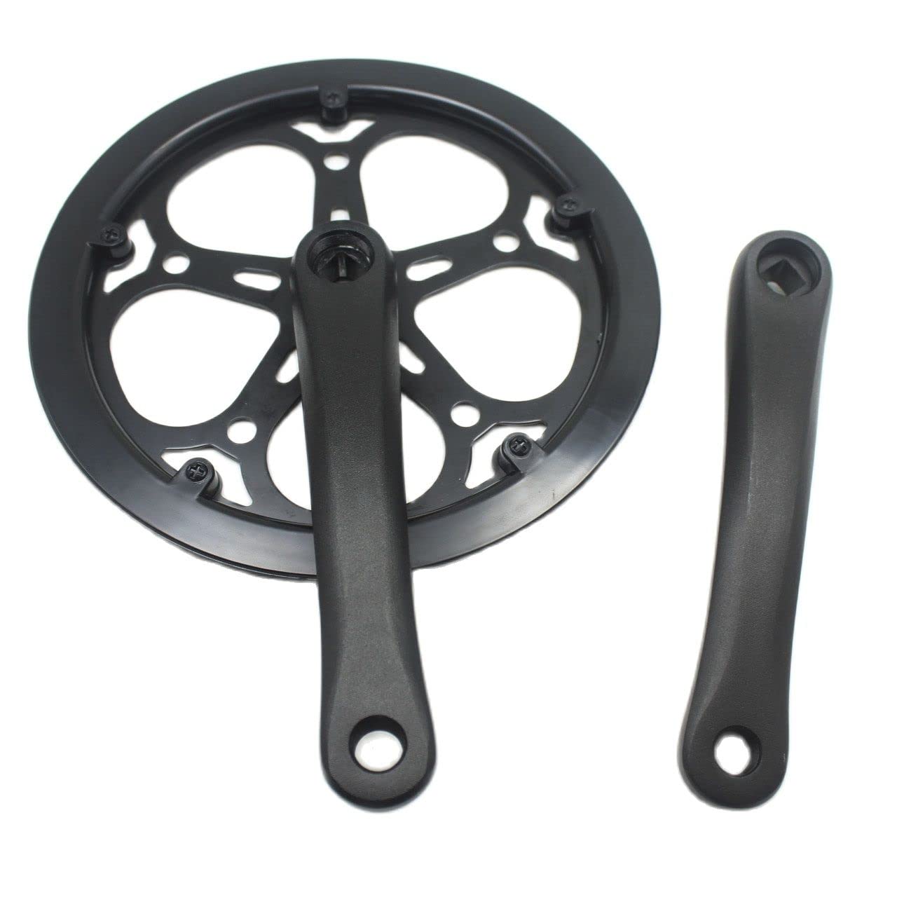 Bielas Bicicleta Bicicleta de Carretera Plegable Bicicleta 52t 170 mm Conjunto Placa Dientes una Sola Velocidad Diamante Agujero piñón Accesorios Brazo