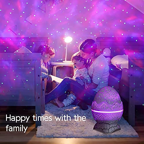 Dinosaur Egg Galaxy Star Projector Starry Light With Wireless Music Player, Night Light With White Noise, Nebula,Timer & Remote Control Best Gift & Decoration For Children's And Adults' Bedroom #TOP7