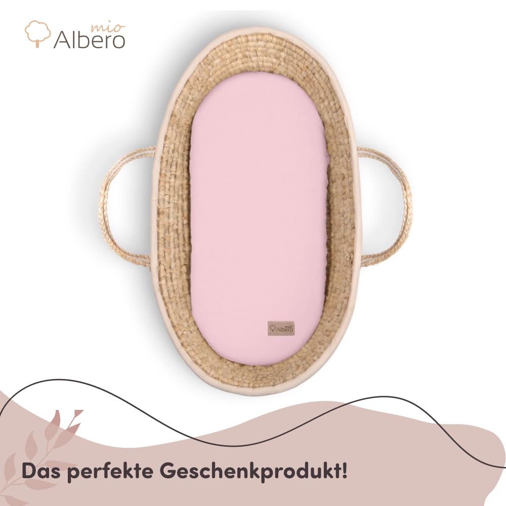 Prześcieradło z gumką do wózka dziecięcego, 2 sztuki, rozmiar 80 x 35 cm, prześcieradło dziecięce, 100% muślinu bawełnianego, lniane prześcieradło, brudny róż