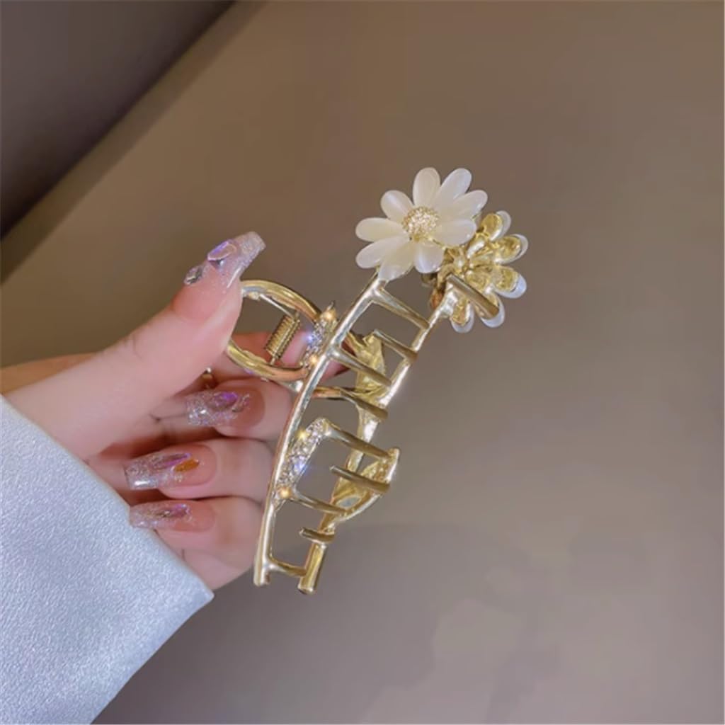 Daisy Flower Super Fairy Grab Clip Hair Female Back of Large Shark Plate Headdresses