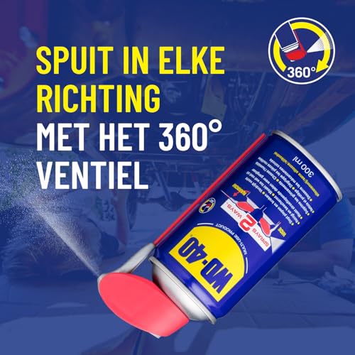WD-40 Multi-Use Product Smart Straw - 300ml - Multispray - Smeermiddel - Maakt vastzittende onderdelen los - Beschermt tegen roest - Verdrijft vocht - Voor auto, fiets. gereedschap, huis en tuin