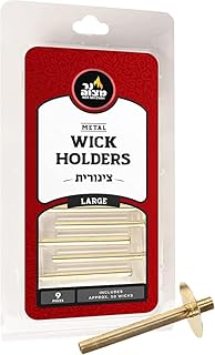 Large Metal Tzinoros - Wick Holders / 9 Pack