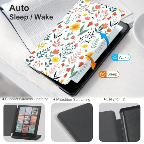 Image of CoBak Magnetic Case for 7 inch Kindle Paperwhite 12th Gen 2024 and Kindle Colorsoft - Compatible with iPhone MagSafe, for Samsung /Belkin /Anker Wireless Charging Pads, Lightweight, Auto Sleep Wake