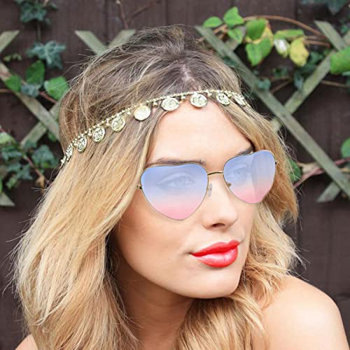 TSHAOUN 6 Paia Occhiali da Sole Retro Rotondo