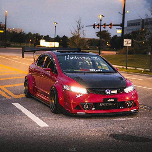 Rising Tuning - Universal Jdm Fender Flares Modern Style 4 Inch (100Mm) 4Pcs Wide Set Lengh 870Mm Wheel Arch Overfender Wide Body #TOP6