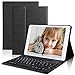 Produktbild D DINGRICH Tastatur Hülle für iPad 8. Generation 2020, 7 Gen. 2019, Air 3 2019, Pro 10.5, Bluetooth Tastatur [QWERTZ], Stifthalter, 10.2 Zoll Schutzhülle mit Tastatur- Schwarz