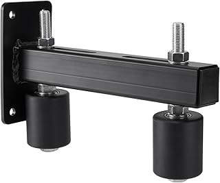 Venussar Adjustable Slide Gate Guide Rollers 3" - Gate Roller Guide with Heavy Alloy Steel Assembly Dual Hard Nylon Rollers Rust Proof Sliding Gate Rollers Slide Gate Guide Post Rollers