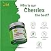 Ved Gourmet Original Green Maraschino Cherries - Italian Cherry for Old-Fashioned Cocktails - Vegan Cocktail, Bourbon Cherries in Natural Syrup for Cocktail Garnish - 300g Jar
