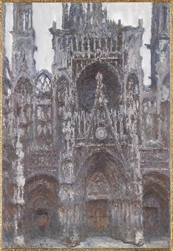 Cathédrale de Rouen Claude Monet poster decorative, peinture graffiti art mural affiche 60x90cm