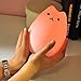 LUNSY Night Lights for Kids, Multicolor Silicone Soft Kitty Nursery Lamp, White & 7-Color Breathing 2 Light Modes, 12H Portable Use.