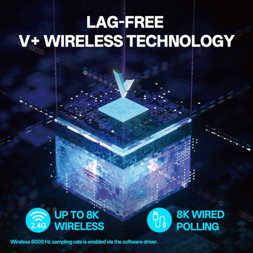 Ratón inalámbrico para juegos Rapoo VT2PRO 4K, sensor de 26000 DPI y botones programables 2