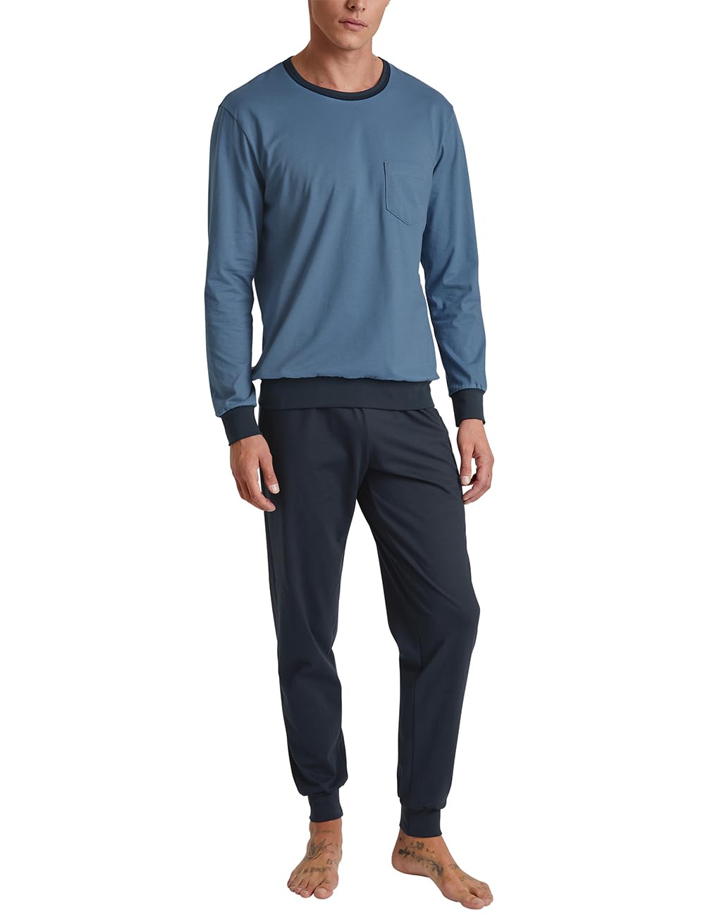 CALIDA Men's Relax Essentials Pyjama Set, coronet blue, 58-60