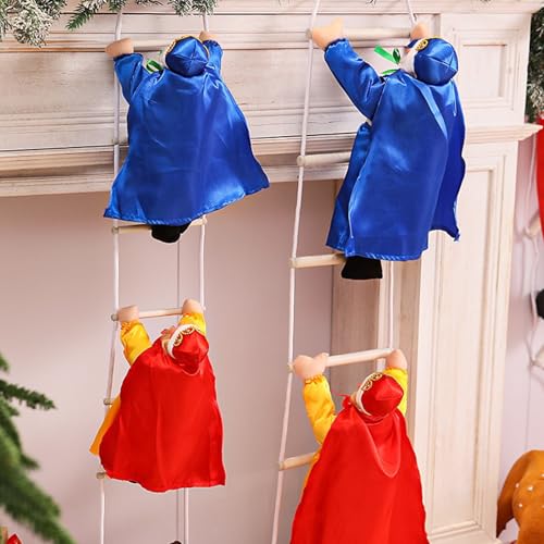 Échelle de Noël blanche suspendre pour décorer les petits espaces - 7