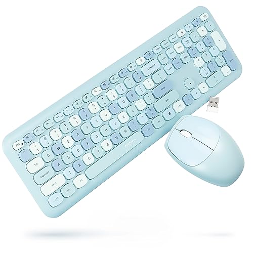 Clavier sans fil rétro à clic silencieux contre la fatigue de frappe