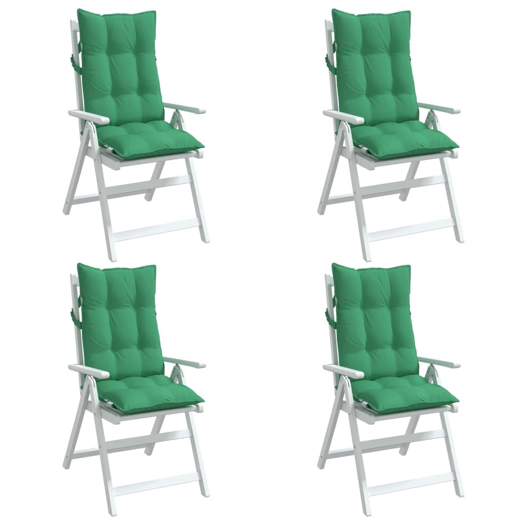 Cuscini per sedia con schienale alto, in tessuto Oxford, 4 pezzi, traspiranti, con fissaggio antiscivolo, per mobili da giardino e interni, cuscini impermeabili