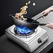 Mini Gas Stove 4.2KWGas hob Or Double Camping Gas Stove for Table-Top Cooking Propane/Natural Stainless Steel Gas Stove Compatible with All Cookware [Energy Class A] (Color : 2 Burners Size : LPG