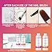 BEVINAS Gel Nail Polish Remover Kit Nail Polish Gel Remover & Nail Brush Cleaner Professional Gel Remover Quickly Clean Nail Brushes with Glass Cup Nail Cleaning pads for Nails