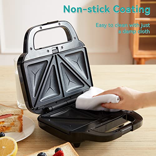 Sanalaiv Sandwich Maker 3 In 1, Waffle Maker With Removable Plates, Electric Panini Press Sandwich Maker, Sandwich Toaster For Breakfast Sandwiches Grilled Cheese Steak, Led Indicator Lights, 870W #TOP6