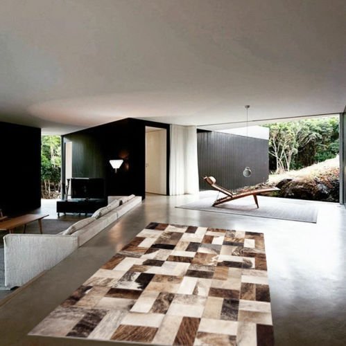 vip-leather Tapis de Peau de Vache Patchwork. Cod 359 (120 cm x 180 cm)