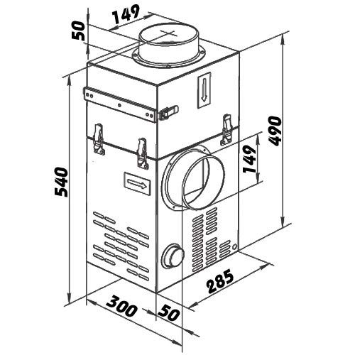 Kaminventilator FN 150 + Kaminfilter KF 150 | CHIMNEY SET 150