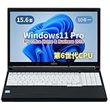 【整備済み品】ノートPC LIFEBOOK A576 /15.6型/10キー/Celeron 3855U/Win11 Pro/MS Office H&B 2019 /wajunのWIFI/Bluetooth/HDMI/4GB/128GB SSD