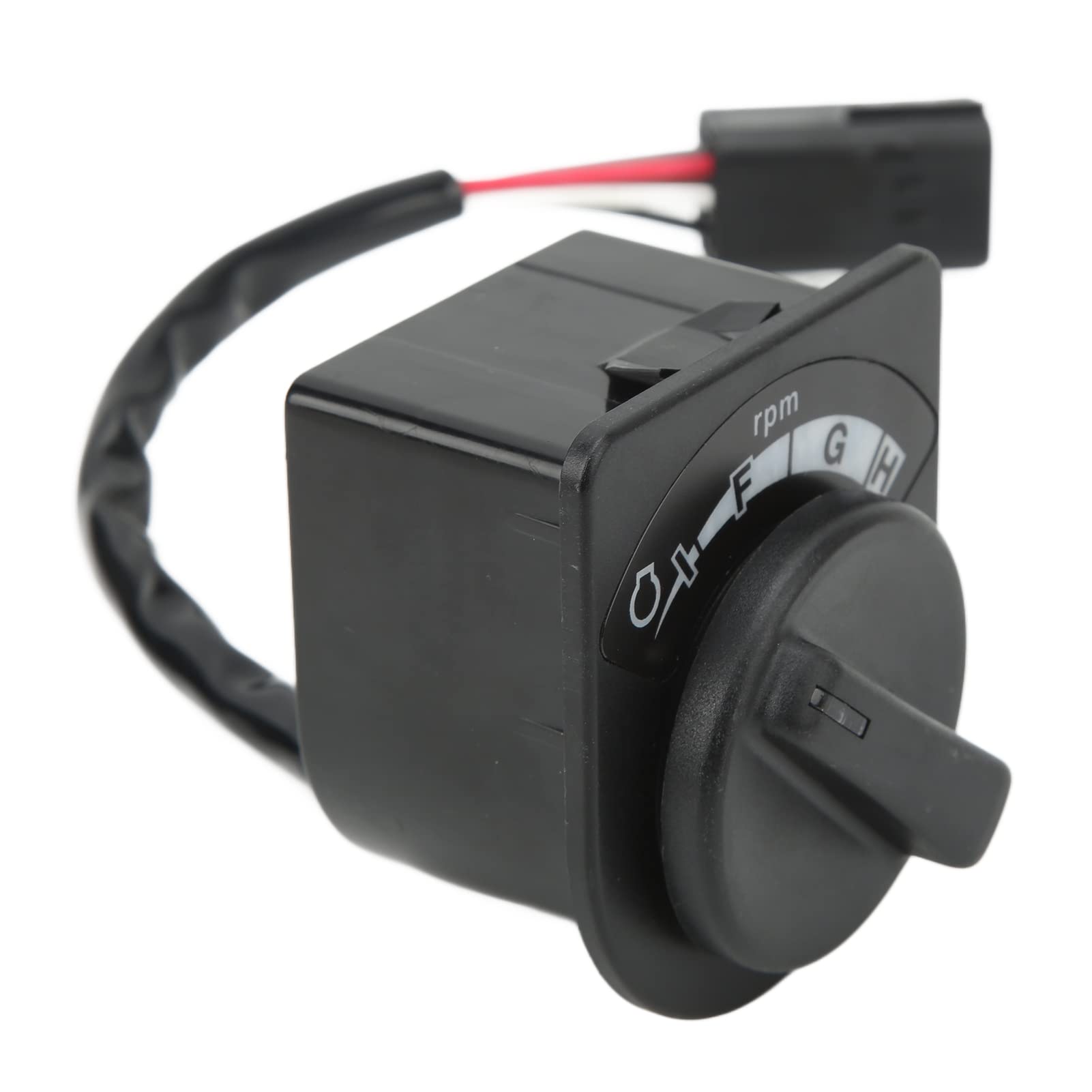 Interruptor del Motor del Acelerador Unidad Selectora de Perilla del Acelerador del Motor Duradera para Excavadora EC220D EC250D ABS de Alta Resistencia 1 Unidad
