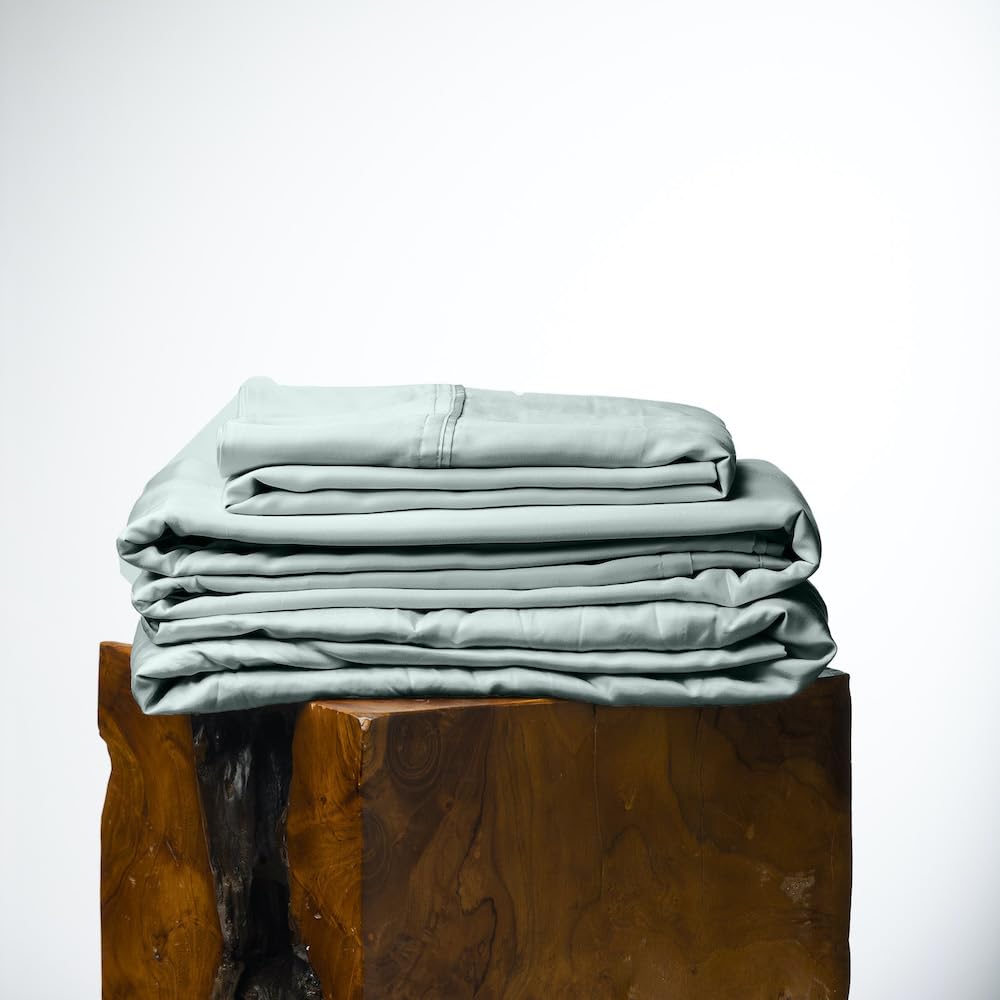Olive + Crate Tencel Lyocell Eucalyptus Queen Size Sheet Set - Cooling Tencel Sheets for Hot Sleepers with 18 Inch Deep Pocket Fit - Ivory 4-Piece Set: Eucalyptus Queen