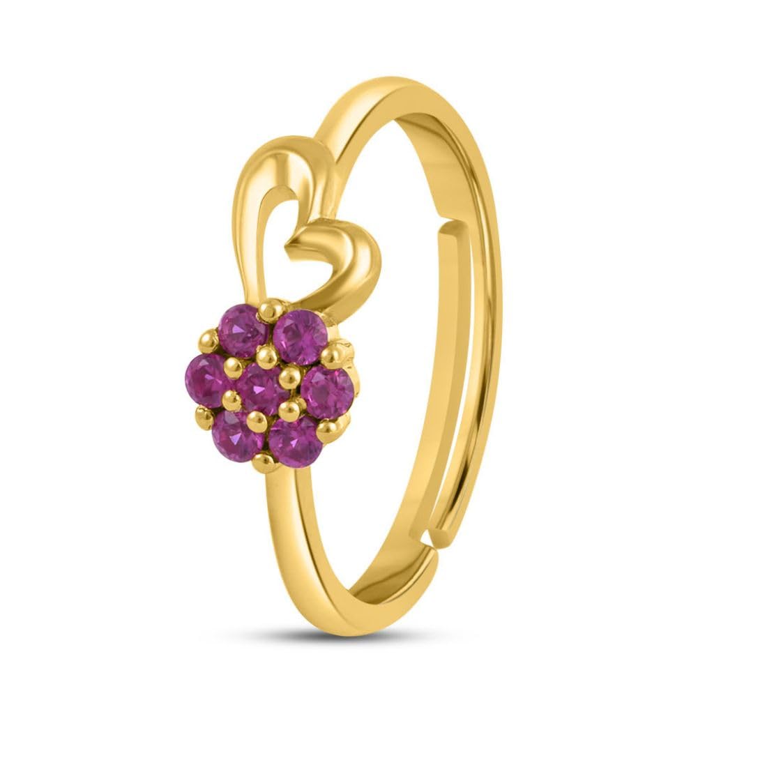 zavya 925 Sterling Silver Floral Gold Plated Ring | Gifts For Women And Girls | With Certificate of Authenticity and 925 Hallmark|Rakhi Gift for Sister-picture-9