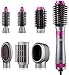 Produktbild 6 In1 Haartrockner Bürste und Volumizer, Abnehmbar Haartrockner Styler, Ein-Schritt-Hot Air-Pinsel zum Richten Curling Trocknen Kombinieren Kopfhaut Massage Styling
