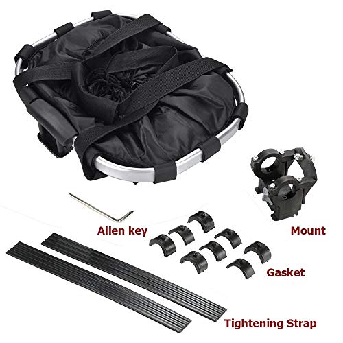 HAAMIIQII Bike Basket, Small Pet Cat Dog Folding Carrier Front Bicycle Handlebar Basket Detachable Removable Cycling Bag… - Image 7