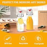 10 sztuk po 150 ml z zamknięciem typu swing top, szklane butelki, małe butelki do napełniania, wielokrotnego użytku do samodzielnego napełniania, do soku, oleju i octu