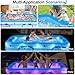 StarOcean 2026 Upgrade Inflatable Pool with Lights, Family Inflatable Swimming Pool for Kids,Adults,Blow Up Pool Solar Powered,Large Kiddie Pool,100