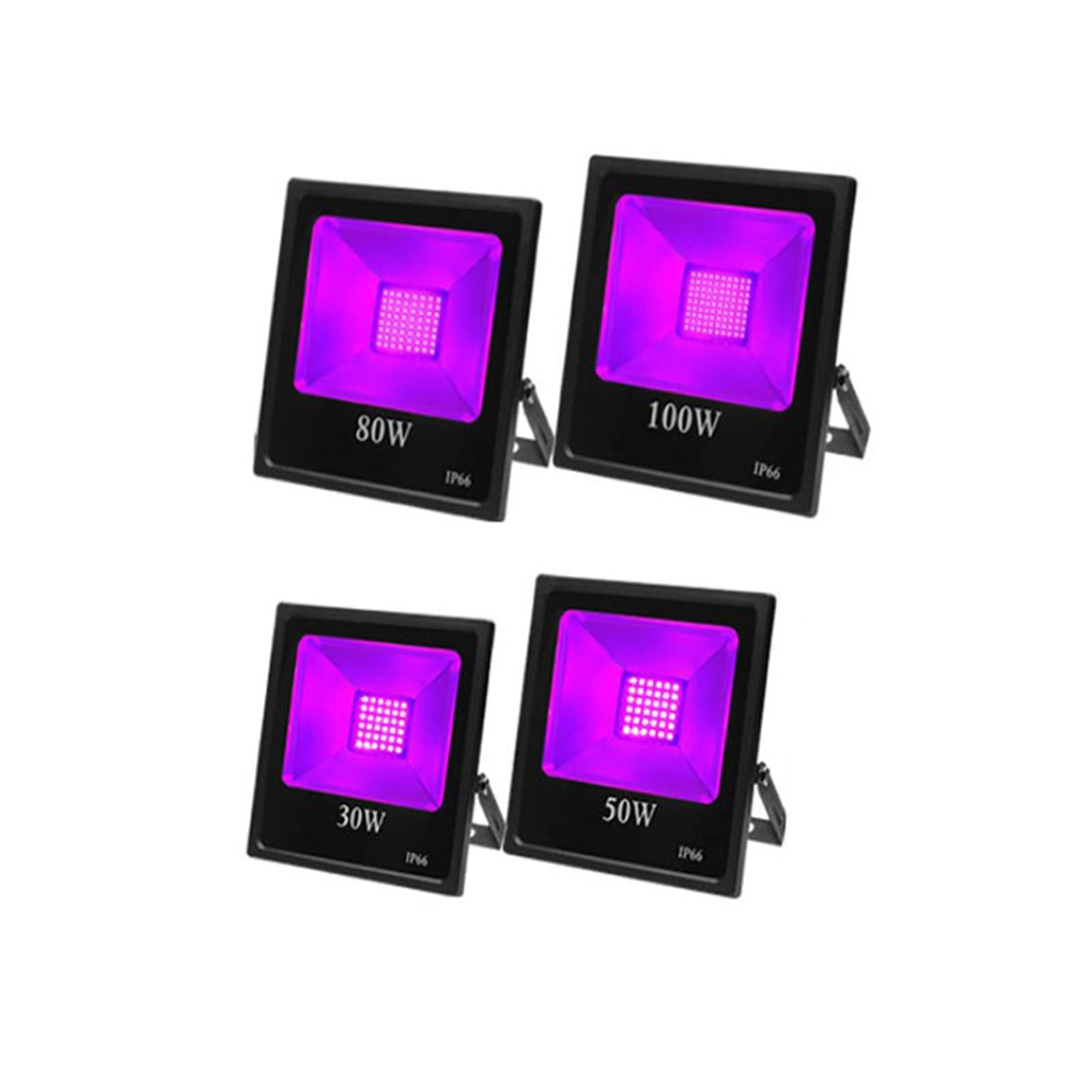Światła sceniczne UV LED Flood Light IP66 Wodoodporne żarówki Blacklight świecące w ciemności Impreza na przyjęcie Urodziny Ślub StageLighting,Niezrównana luminescencja(50W)