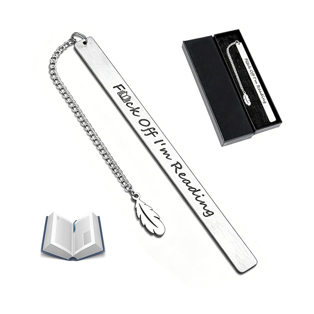 Funny Bookmark for Man Women Gifts, Im Reading Book Mark with Gift Box