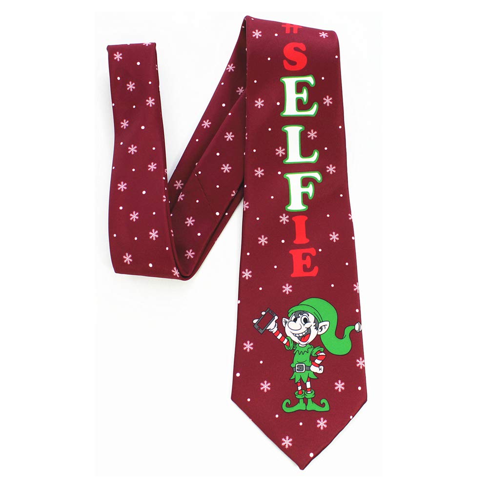 Mens Big Boys Fun Merry Christmas Ties Innovative design Printed Patterned Necktie (Christmas 11)