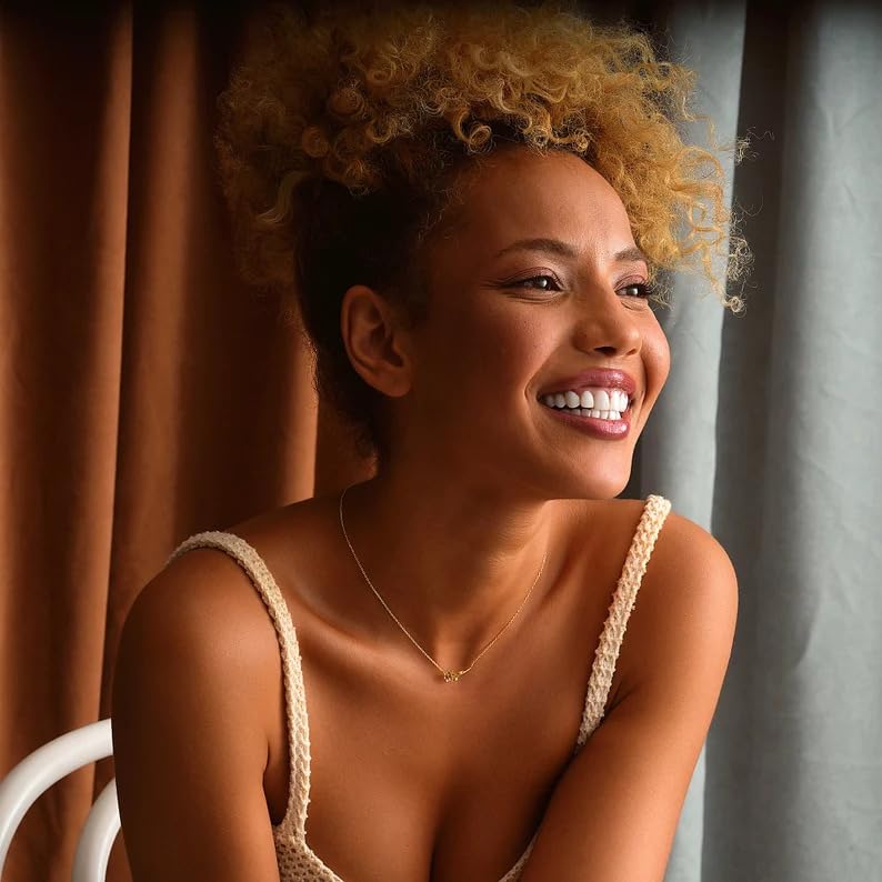 18K Gold Filled Birth Flower Necklace Women Dainty Horizontal Birth Month Flower Necklace Family Mothers Gifts4