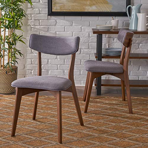 Christopher Knight Home 303365 Abrielle Mid-Century Modern Fabric Dining Chairs thumb #1